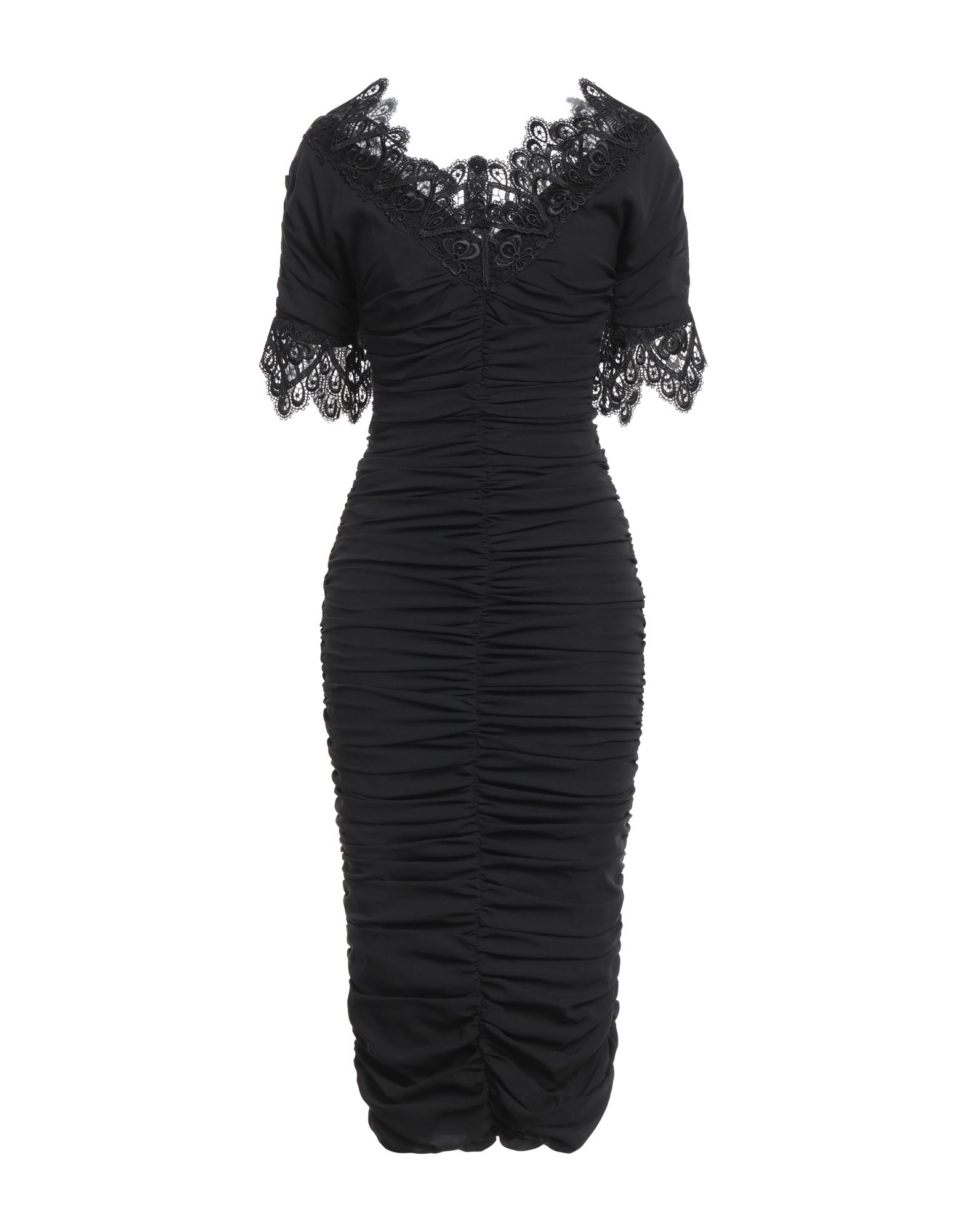 DOLCE&GABBANA Midi-kleid Damen Schwarz von DOLCE&GABBANA