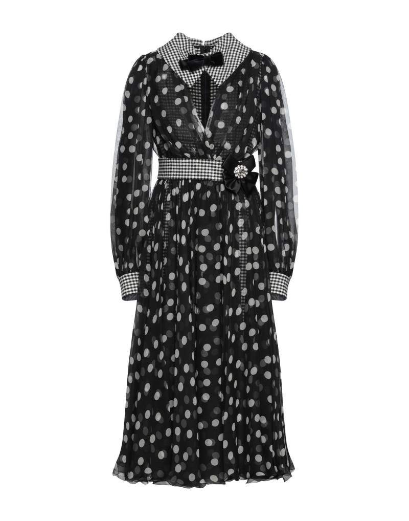 DOLCE&GABBANA Midi-kleid Damen Schwarz von DOLCE&GABBANA