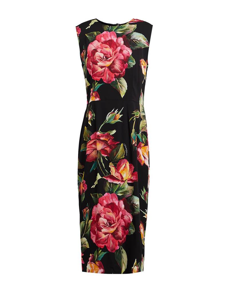 DOLCE&GABBANA Midi-kleid Damen Schwarz von DOLCE&GABBANA