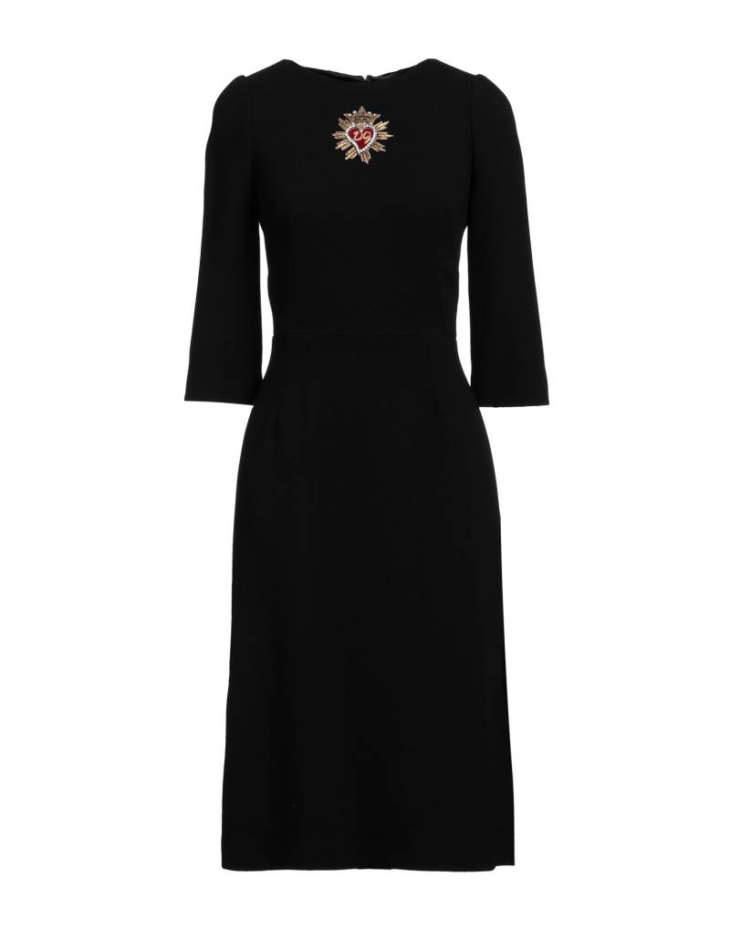 DOLCE&GABBANA Midi-kleid Damen Schwarz von DOLCE&GABBANA