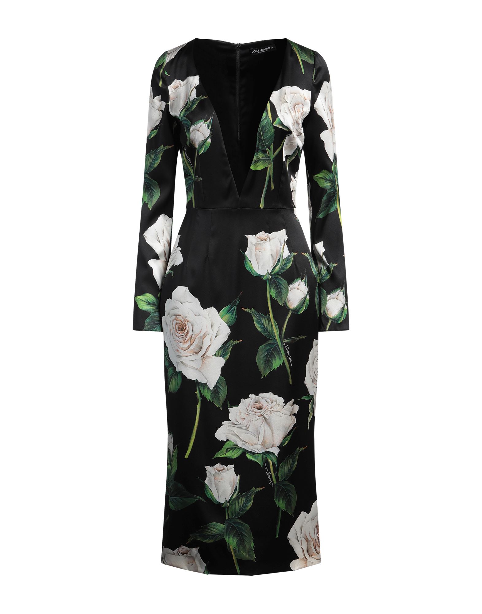 DOLCE&GABBANA Midi-kleid Damen Schwarz von DOLCE&GABBANA