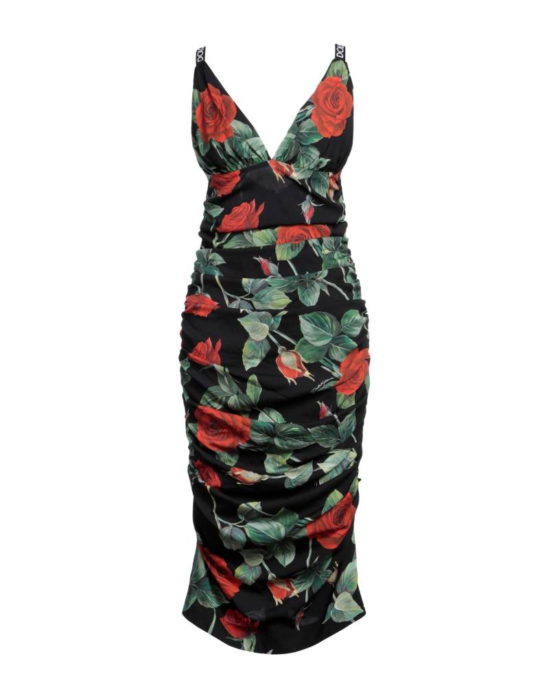 DOLCE&GABBANA Midi-kleid Damen Schwarz von DOLCE&GABBANA