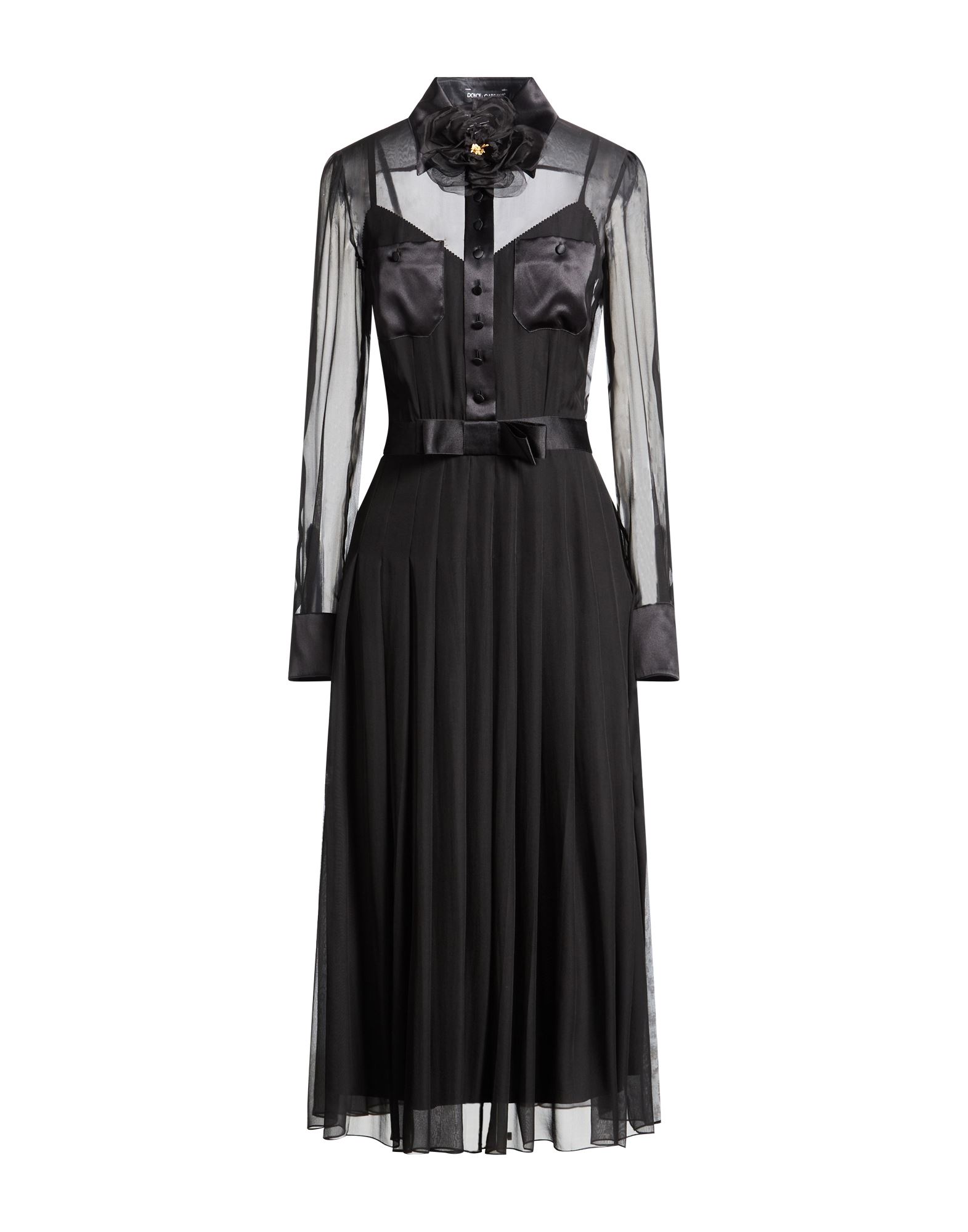 DOLCE&GABBANA Midi-kleid Damen Schwarz von DOLCE&GABBANA