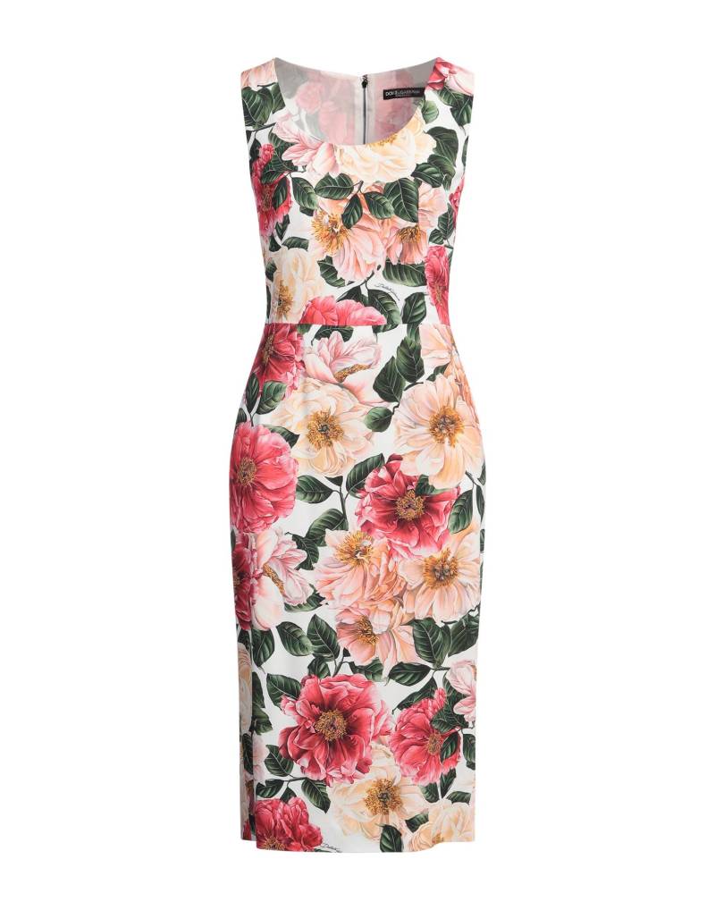 DOLCE&GABBANA Midi-kleid Damen Weiß von DOLCE&GABBANA