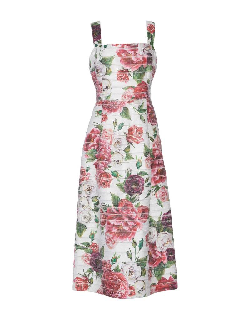 DOLCE&GABBANA Midi-kleid Damen Weiß von DOLCE&GABBANA
