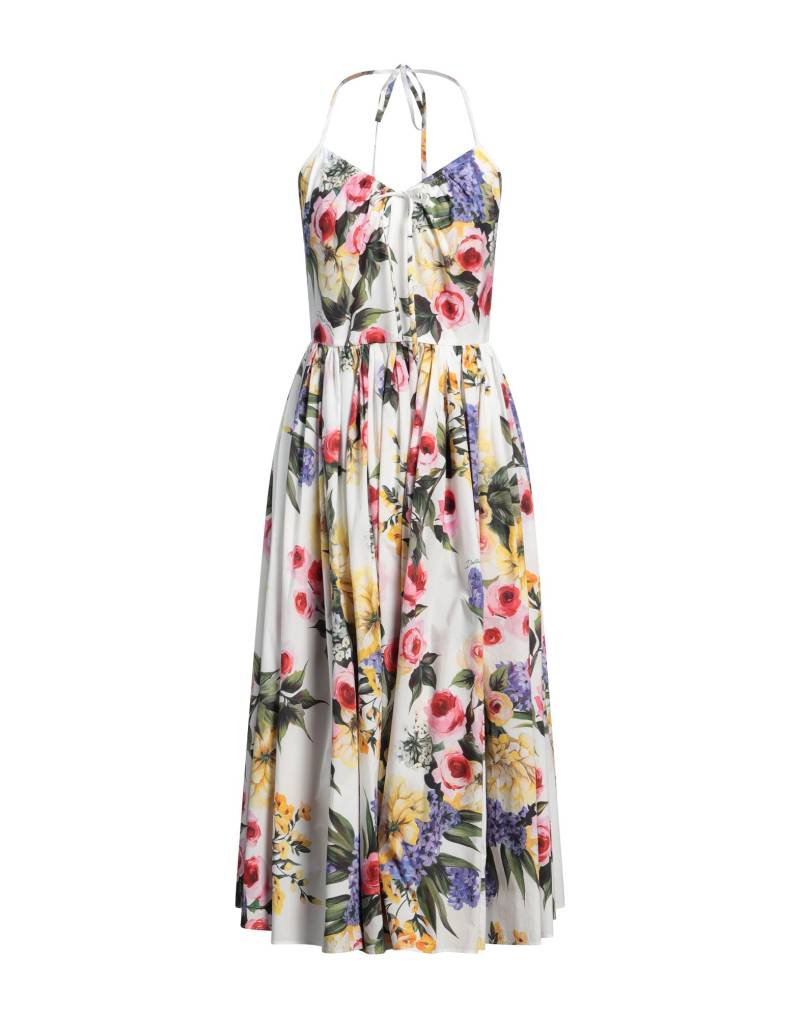 DOLCE&GABBANA Midi-kleid Damen Weiß von DOLCE&GABBANA