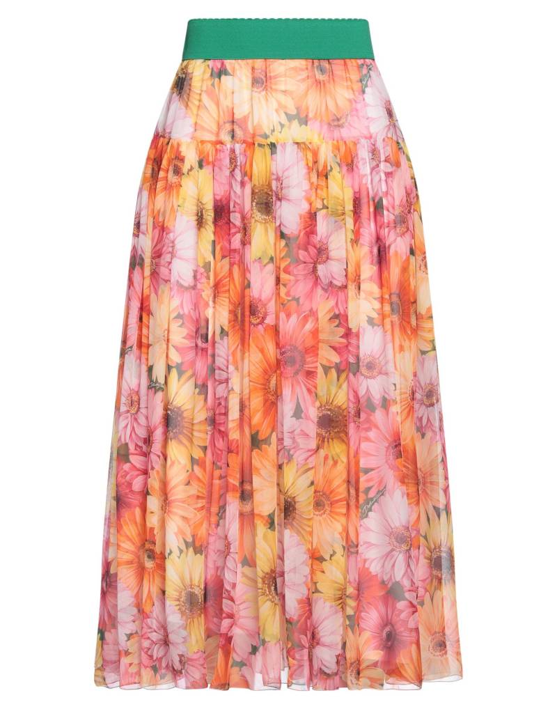 DOLCE&GABBANA Midi-rock Damen Orange von DOLCE&GABBANA