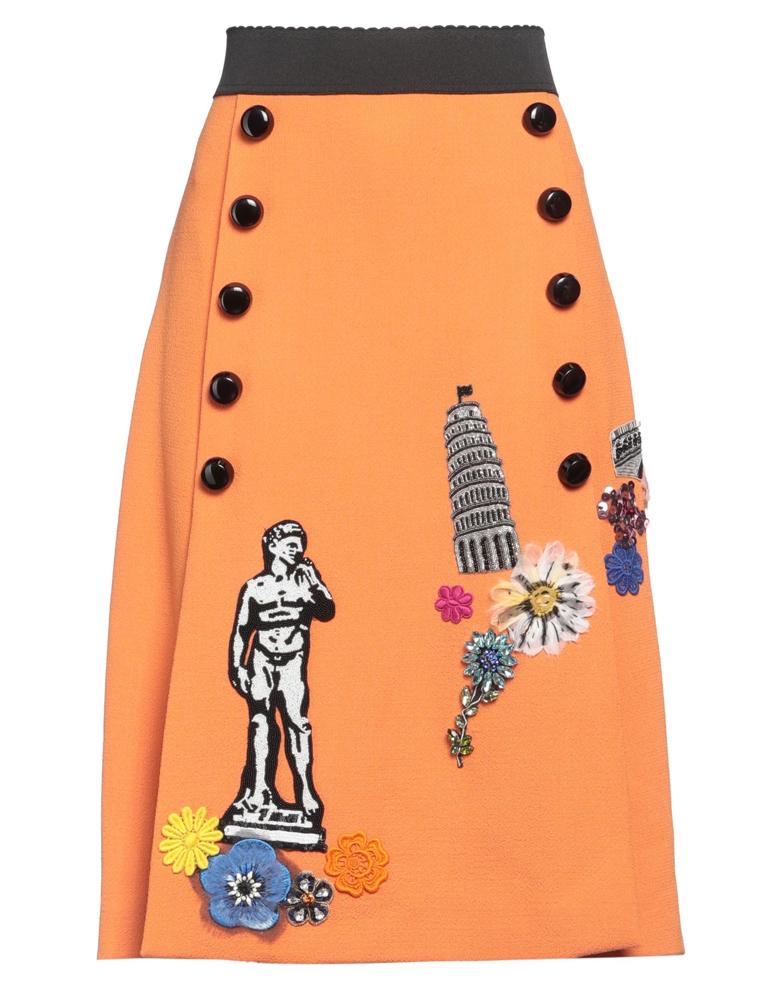 DOLCE&GABBANA Midi-rock Damen Orange von DOLCE&GABBANA