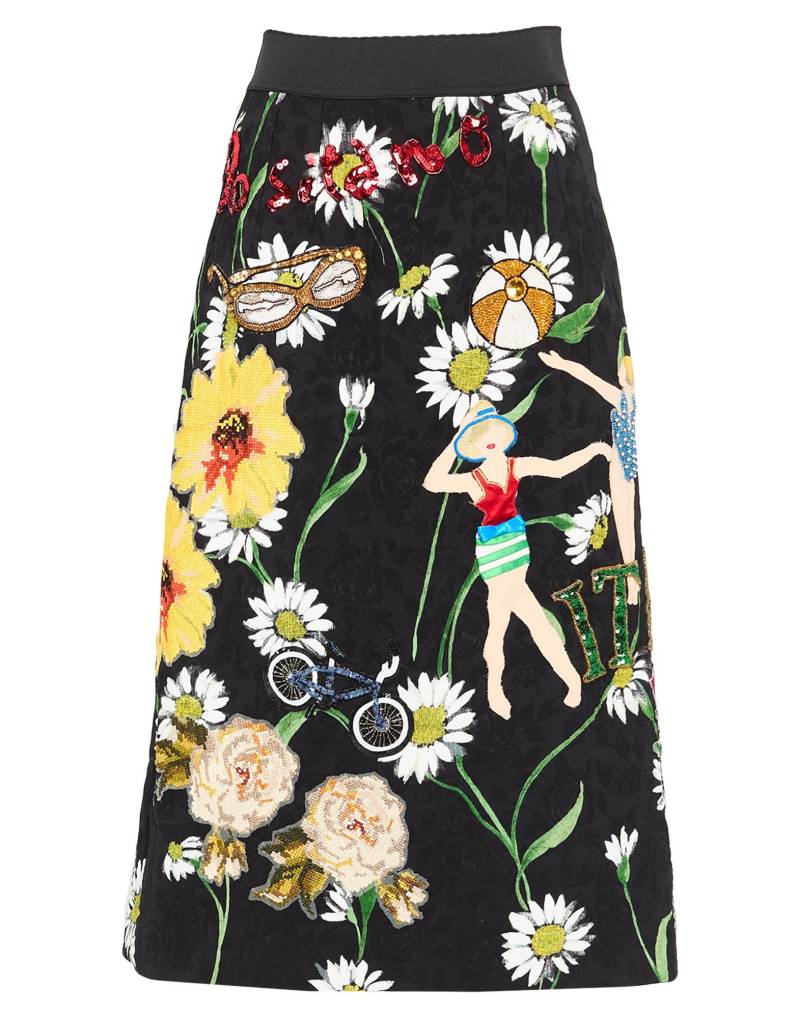 DOLCE&GABBANA Midi-rock Damen Schwarz von DOLCE&GABBANA