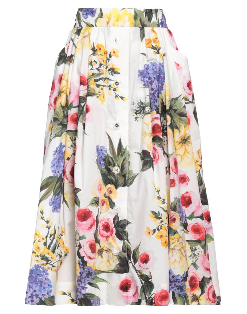 DOLCE&GABBANA Midi-rock Damen Weiß von DOLCE&GABBANA