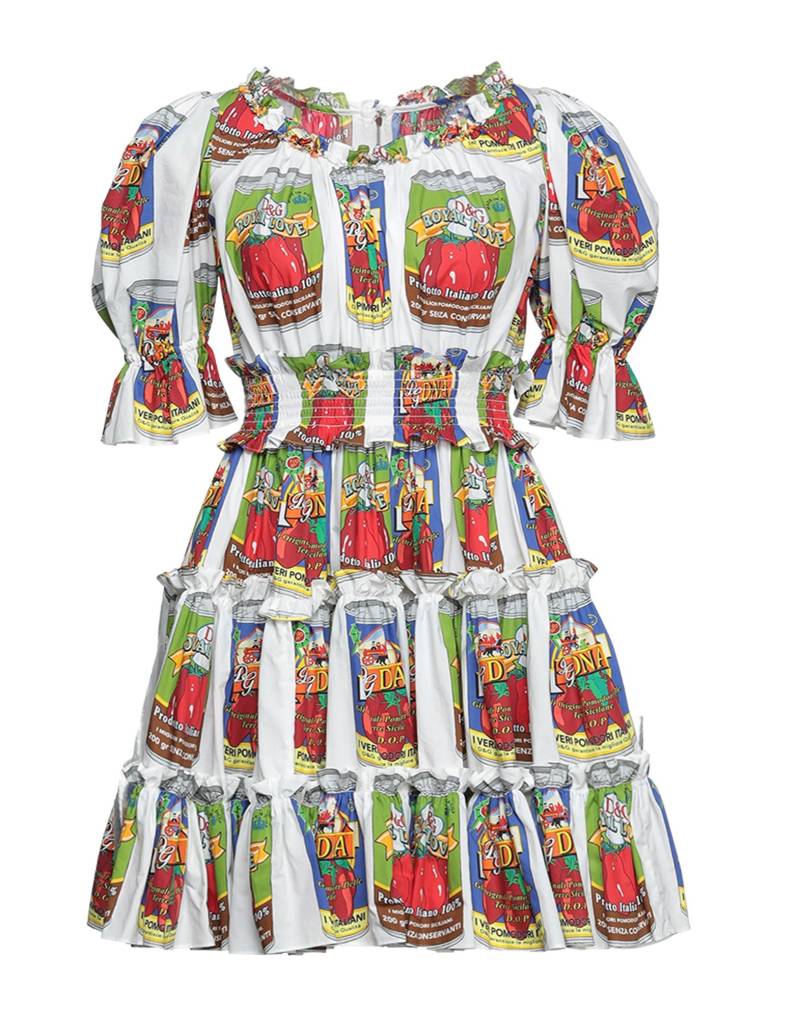 DOLCE&GABBANA Mini-kleid Damen Weiß von DOLCE&GABBANA