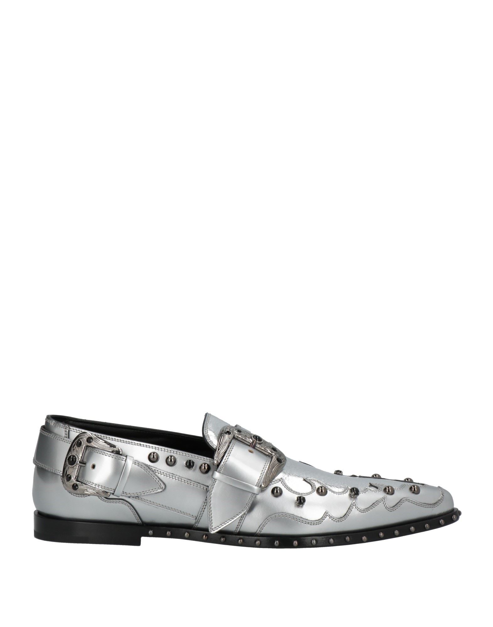 DOLCE&GABBANA Mokassin Herren Silber von DOLCE&GABBANA