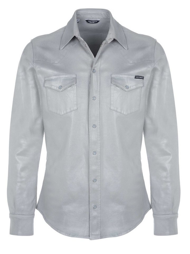 DOLCE & GABBANA Langarmshirt Knopfleisten Langarmshirt für Herren (1-tlg., keine Angabe) von DOLCE & GABBANA