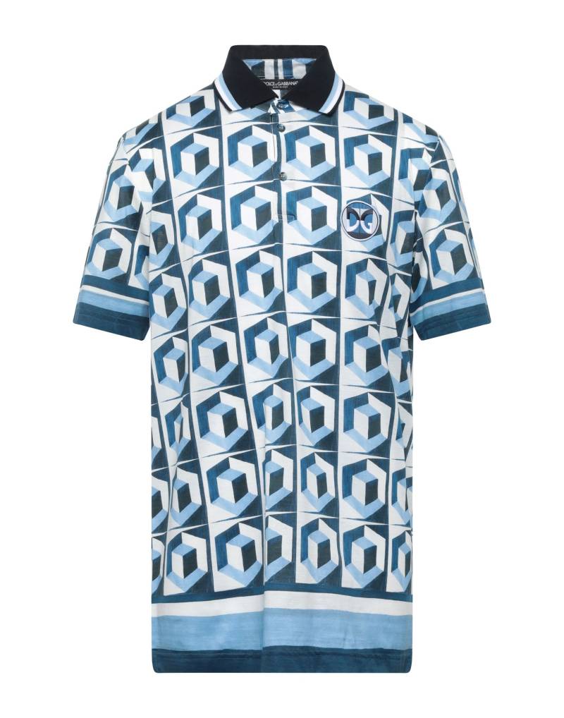DOLCE&GABBANA Poloshirt Herren Azurblau von DOLCE&GABBANA