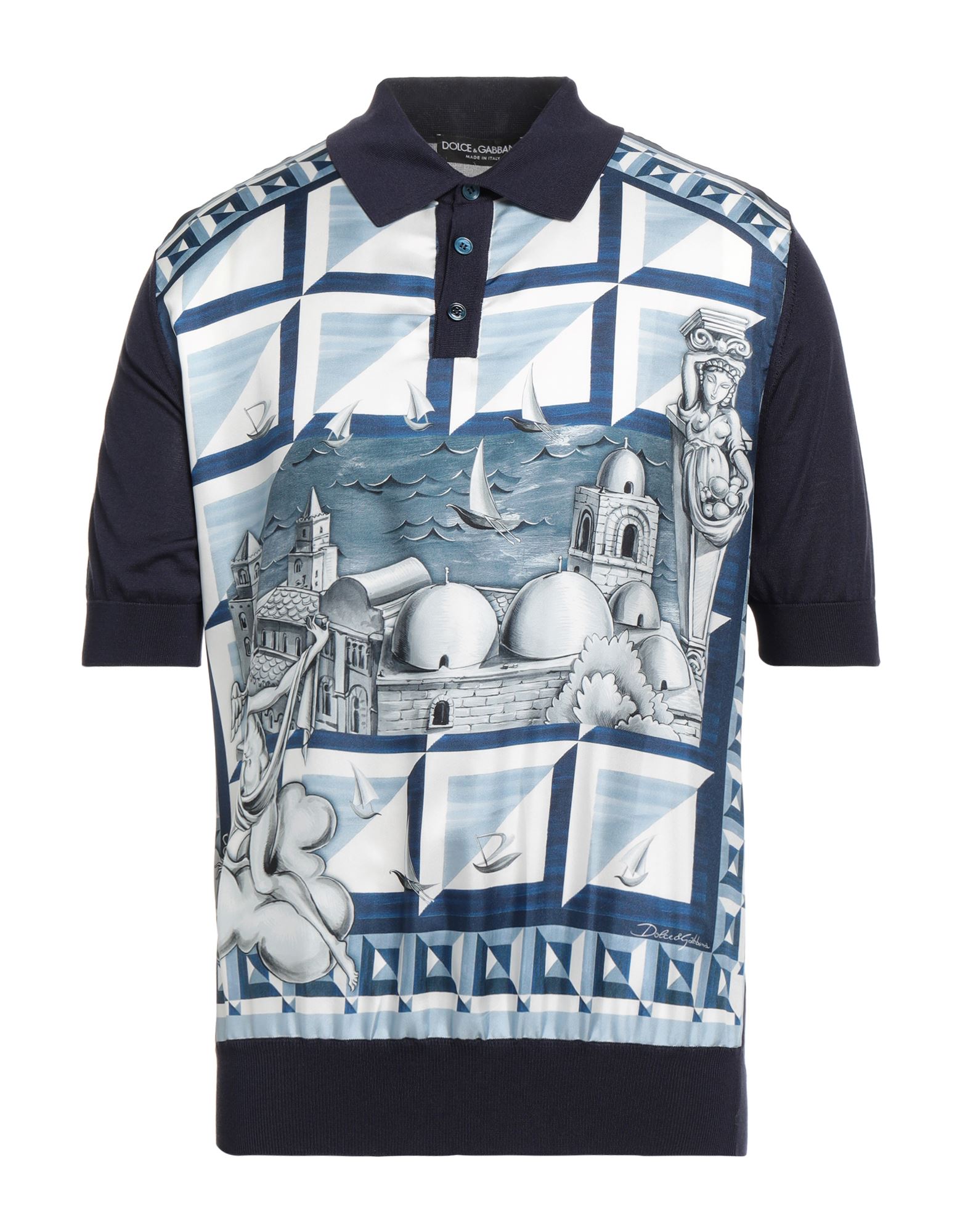 DOLCE&GABBANA Poloshirt Herren Blau von DOLCE&GABBANA