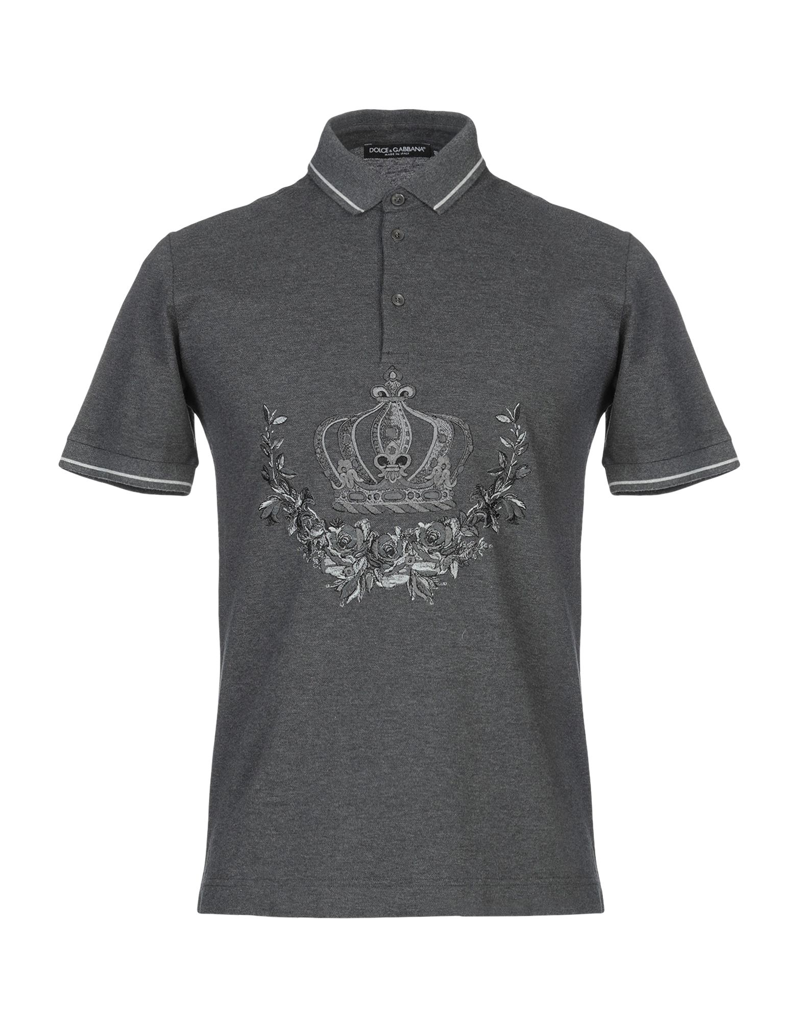 DOLCE&GABBANA Poloshirt Herren Blei von DOLCE&GABBANA