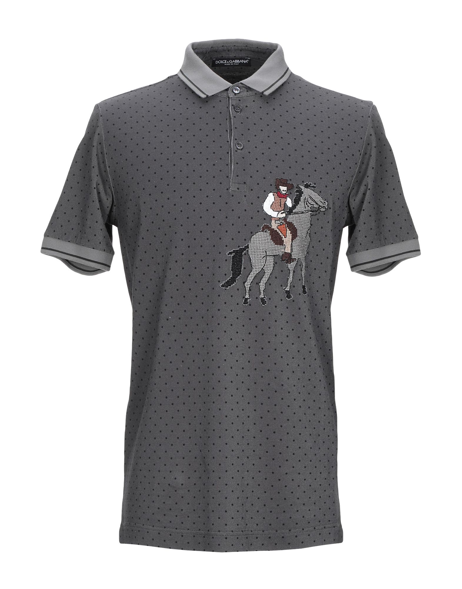 DOLCE&GABBANA Poloshirt Herren Grau von DOLCE&GABBANA