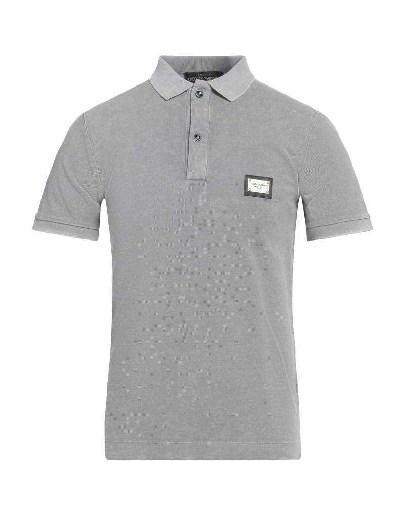 DOLCE&GABBANA Poloshirt Herren Hellgrau DOLCE&GABBANA Poloshirt Herren Hellgrau von DOLCE&GABBANA
