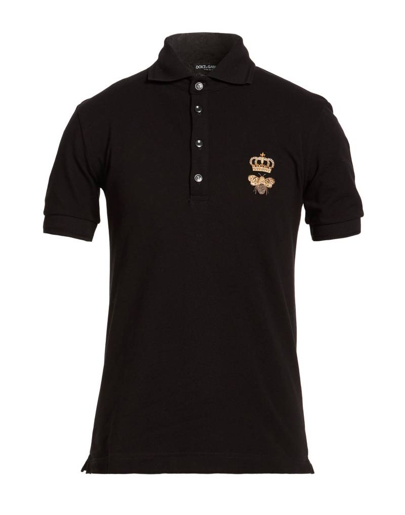 DOLCE&GABBANA Poloshirt Herren Schwarz von DOLCE&GABBANA
