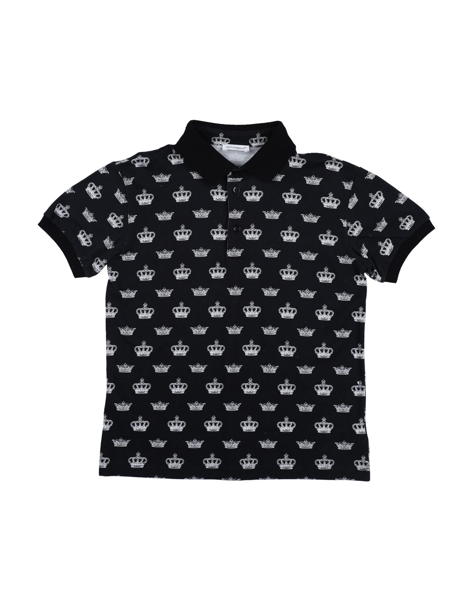 DOLCE&GABBANA Poloshirt Kinder Schwarz von DOLCE&GABBANA