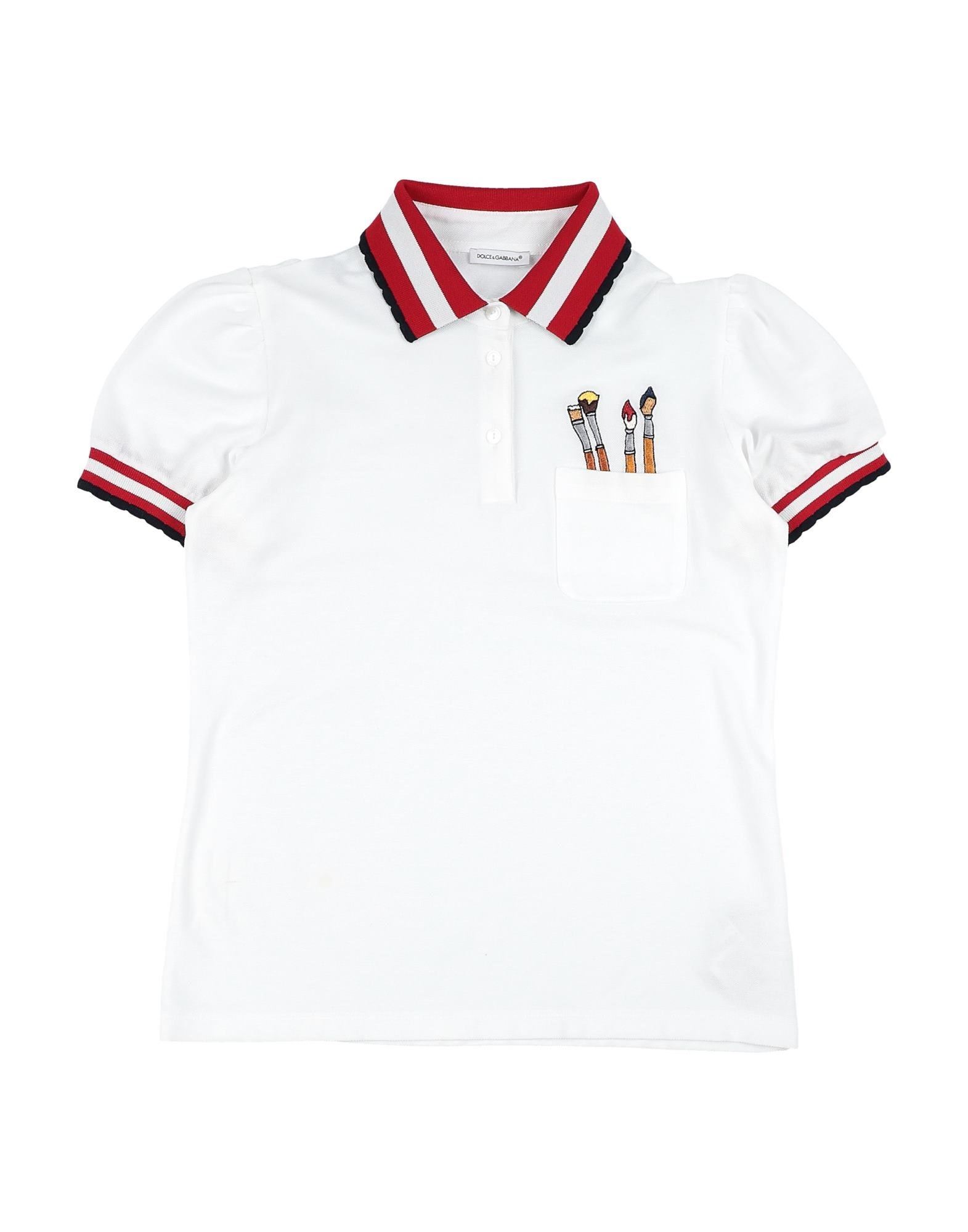 DOLCE&GABBANA Poloshirt Kinder Weiß von DOLCE&GABBANA