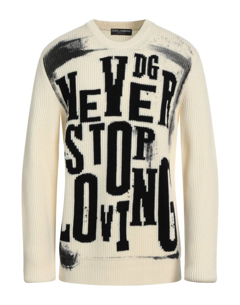 DOLCE&GABBANA Pullover Herren Off white von DOLCE&GABBANA