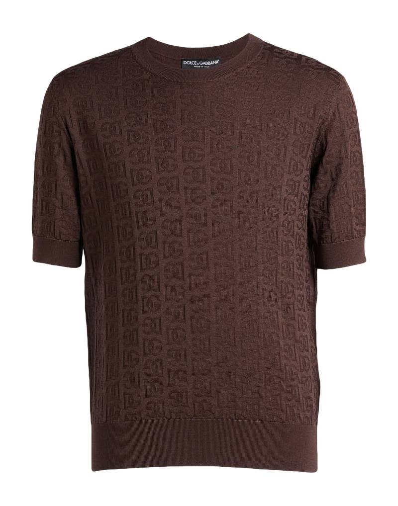 DOLCE&GABBANA Pullover Herren Schokobraun von DOLCE&GABBANA