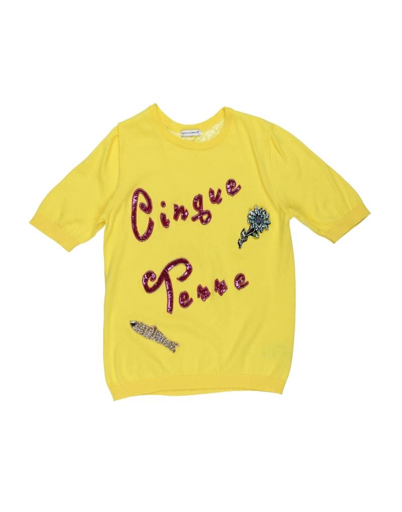 DOLCE&GABBANA Pullover Kinder Gelb von DOLCE&GABBANA