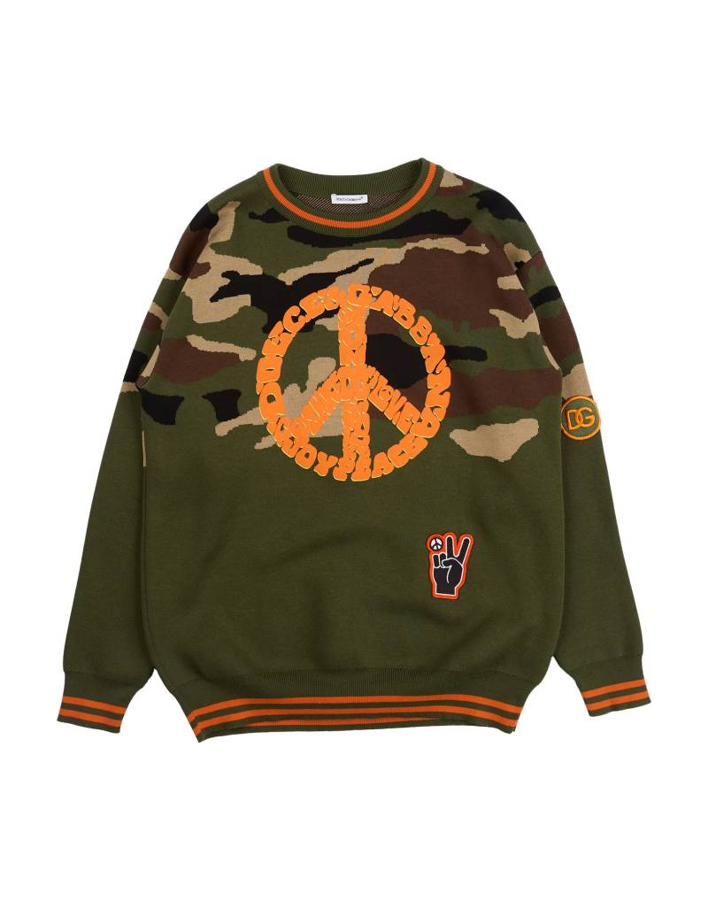 DOLCE&GABBANA Pullover Kinder Militärgrün von DOLCE&GABBANA