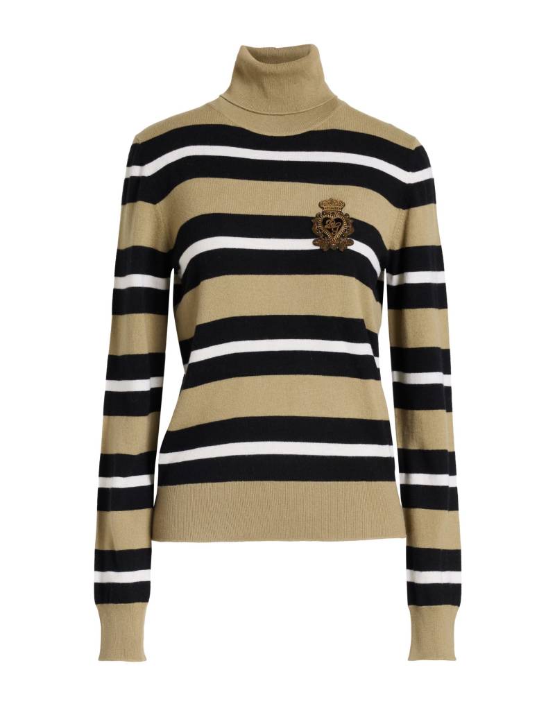 DOLCE&GABBANA Rollkragenpullover Damen Khaki von DOLCE&GABBANA