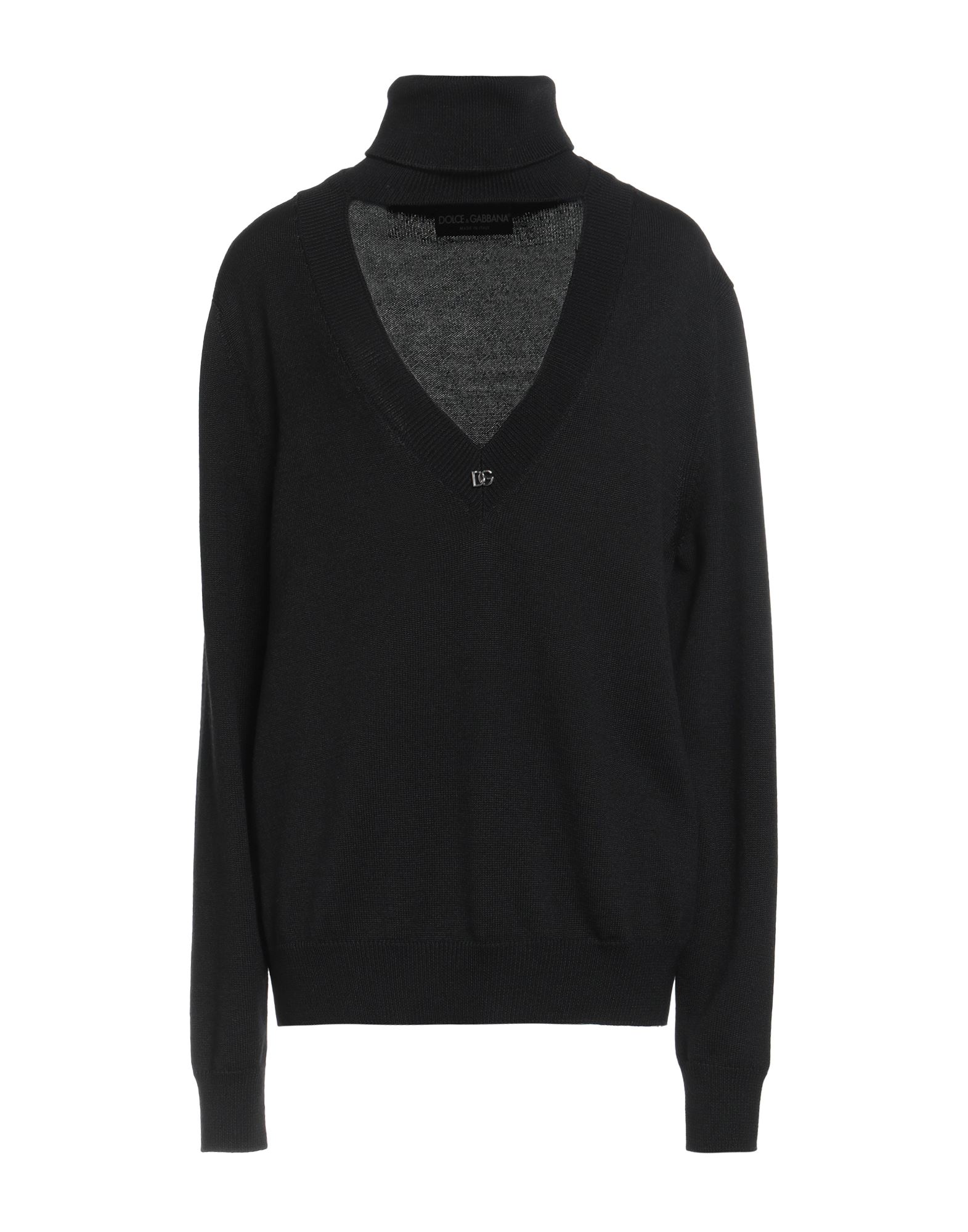 DOLCE&GABBANA Rollkragenpullover Damen Schwarz von DOLCE&GABBANA