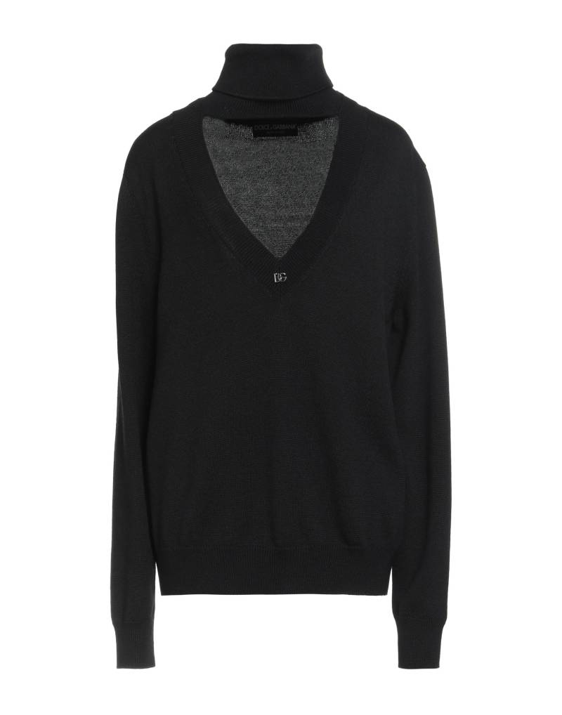 DOLCE&GABBANA Rollkragenpullover Damen Schwarz von DOLCE&GABBANA