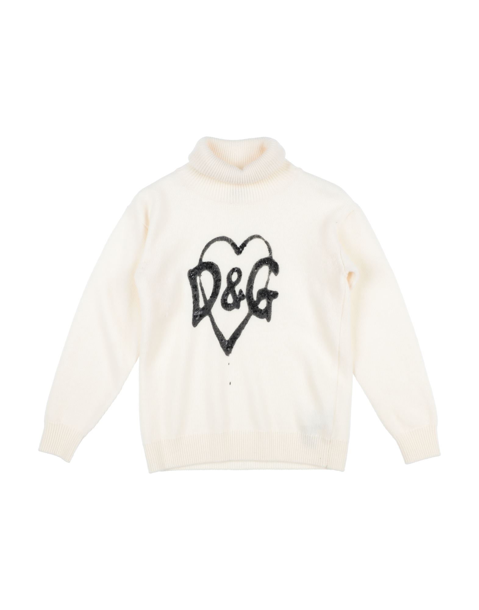 DOLCE&GABBANA Rollkragenpullover Kinder Elfenbein von DOLCE&GABBANA