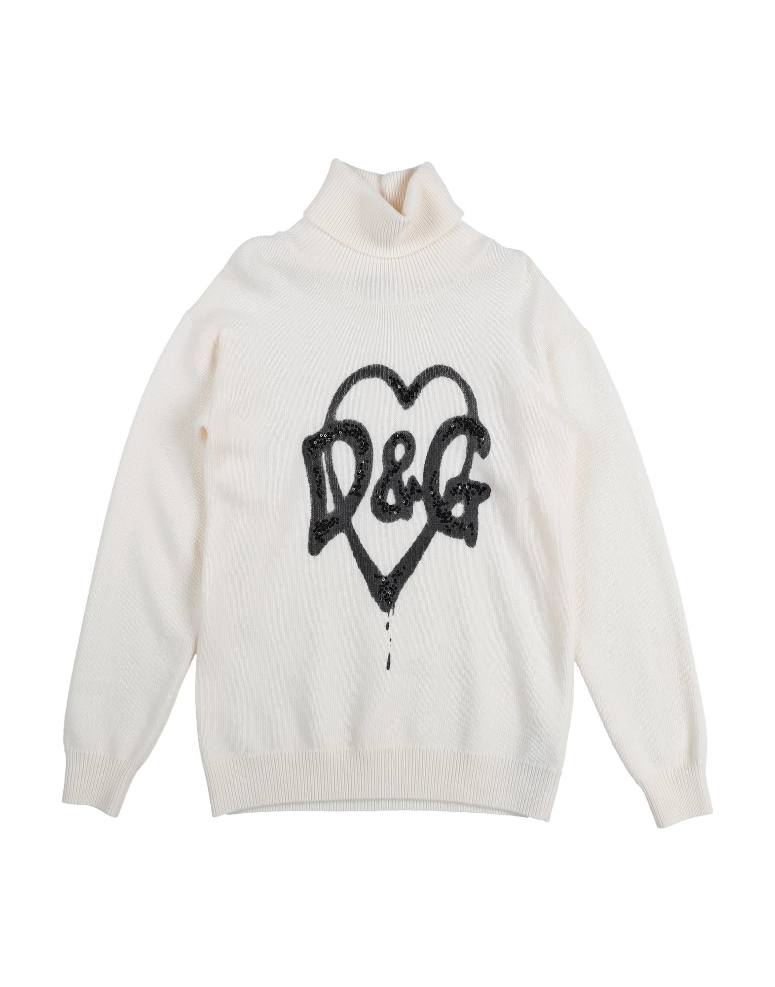 DOLCE&GABBANA Rollkragenpullover Kinder Elfenbein von DOLCE&GABBANA