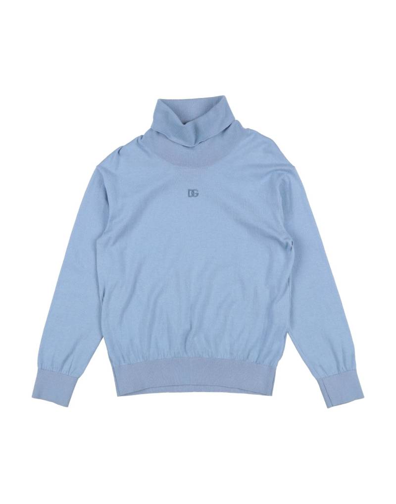 DOLCE&GABBANA Rollkragenpullover Kinder Hellblau von DOLCE&GABBANA