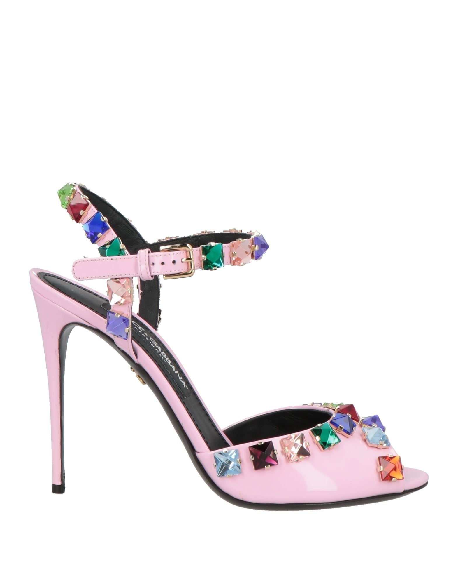 DOLCE&GABBANA Sandale Damen Rosa von DOLCE&GABBANA