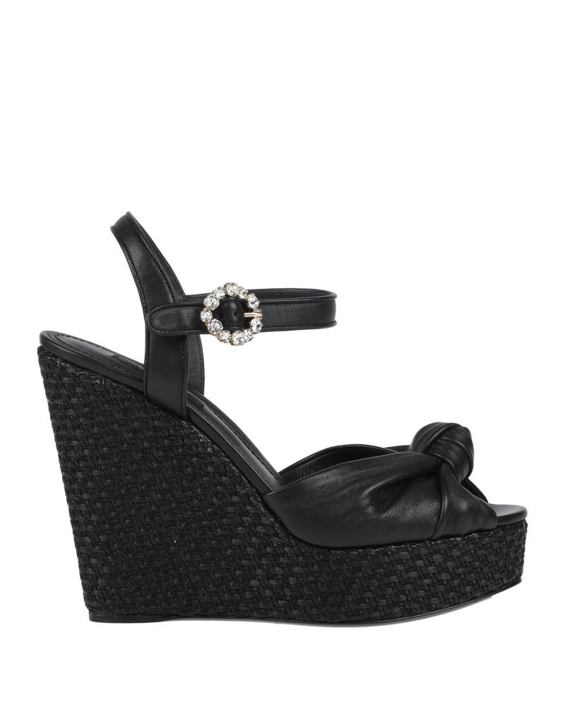 DOLCE&GABBANA Sandale Damen Schwarz von DOLCE&GABBANA