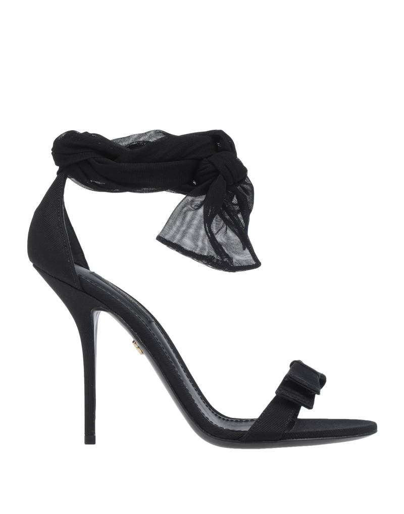 DOLCE&GABBANA Sandale Damen Schwarz von DOLCE&GABBANA