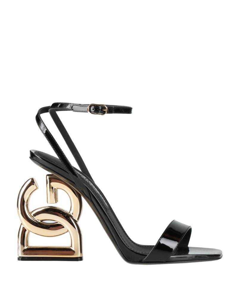 DOLCE&GABBANA Sandale Damen Schwarz von DOLCE&GABBANA