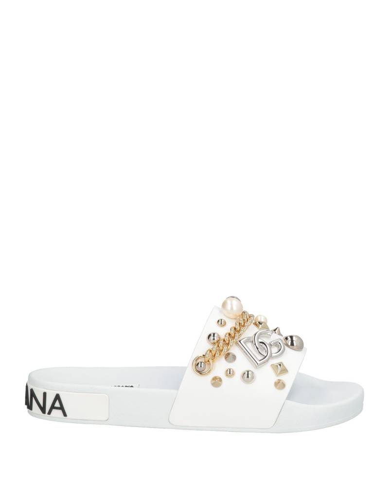 DOLCE&GABBANA Sandale Damen Weiß von DOLCE&GABBANA