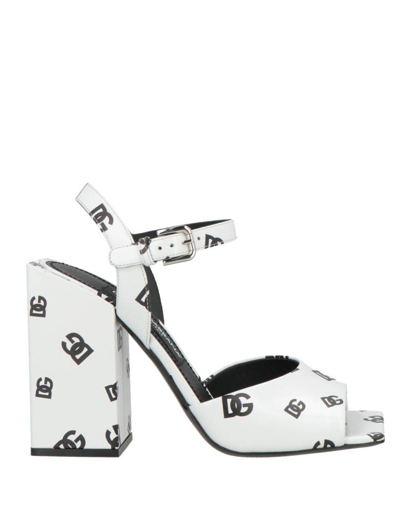 DOLCE&GABBANA Sandale Damen Weiß von DOLCE&GABBANA