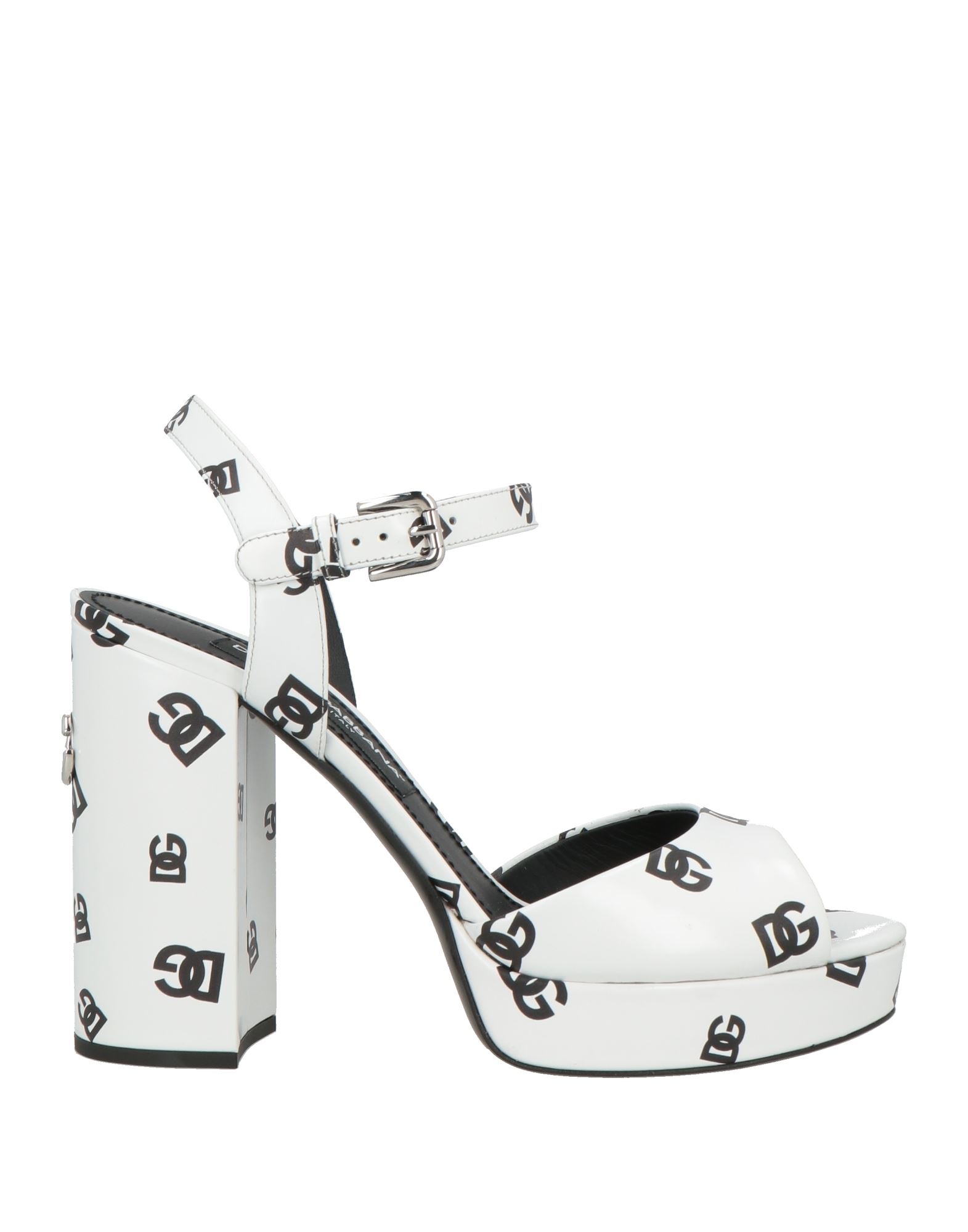 DOLCE&GABBANA Sandale Damen Weiß von DOLCE&GABBANA