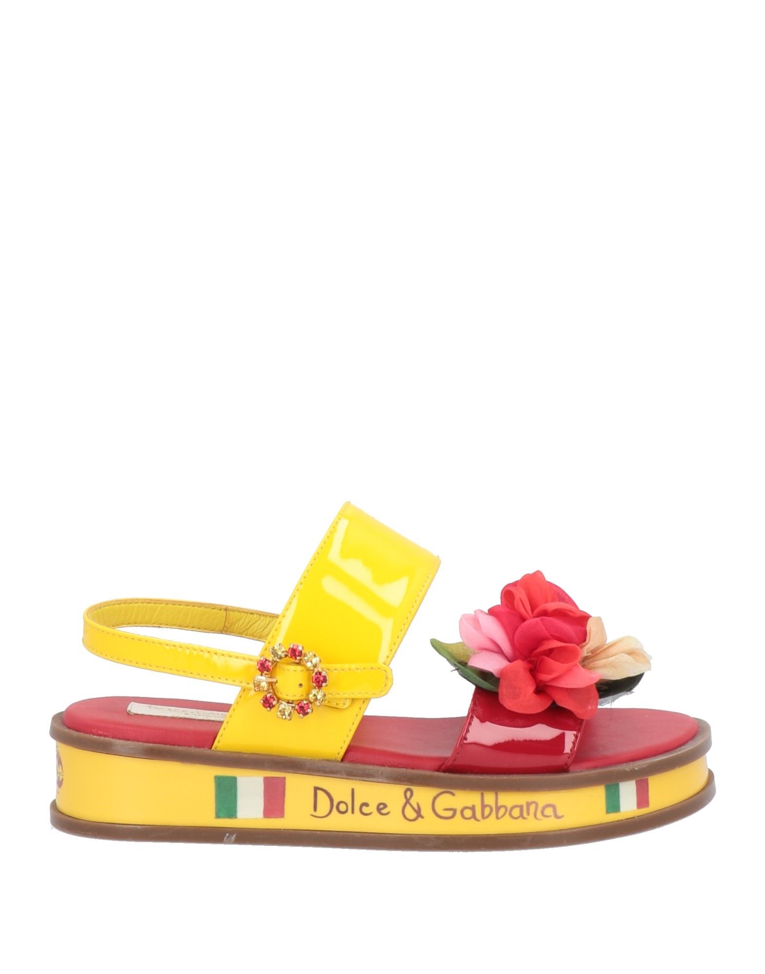 DOLCE&GABBANA Sandale Kinder Gelb von DOLCE&GABBANA