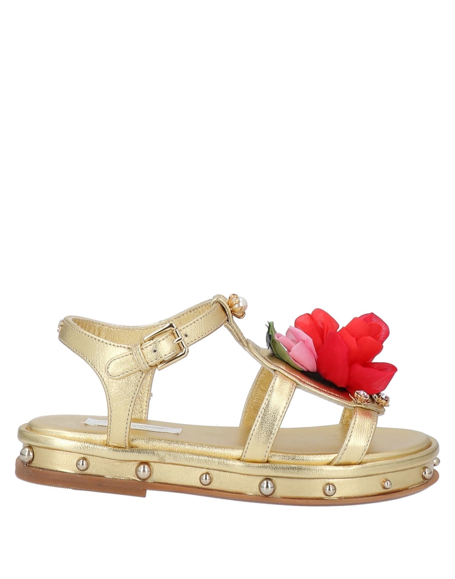 DOLCE&GABBANA Sandale Kinder Gold von DOLCE&GABBANA