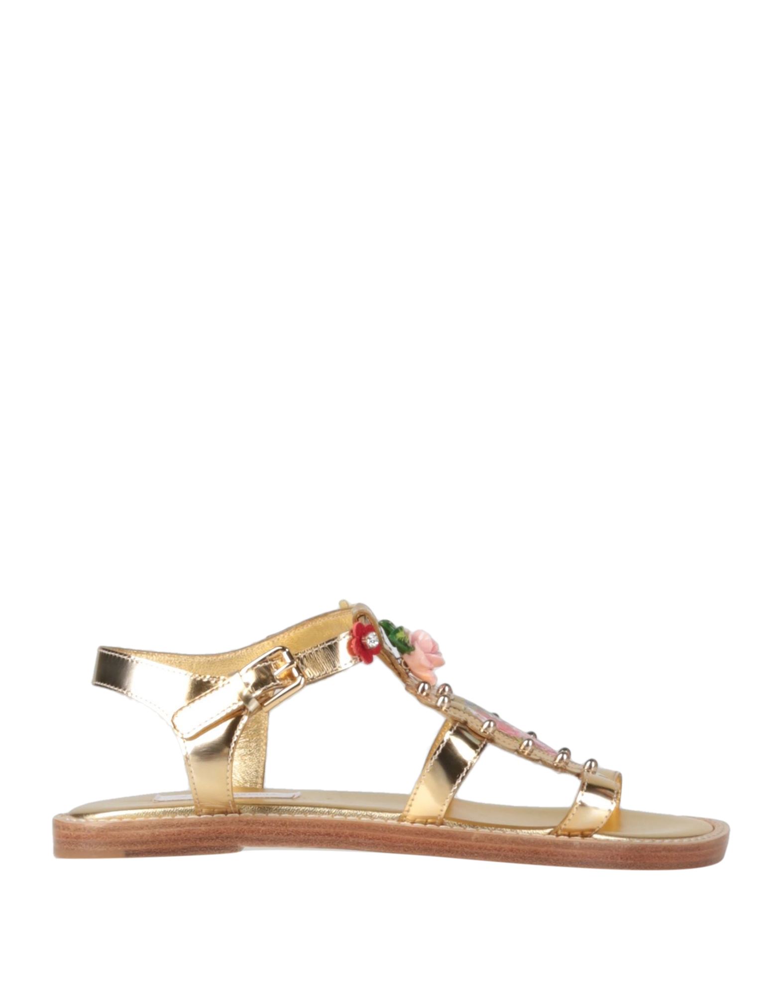 DOLCE&GABBANA Sandale Kinder Gold von DOLCE&GABBANA