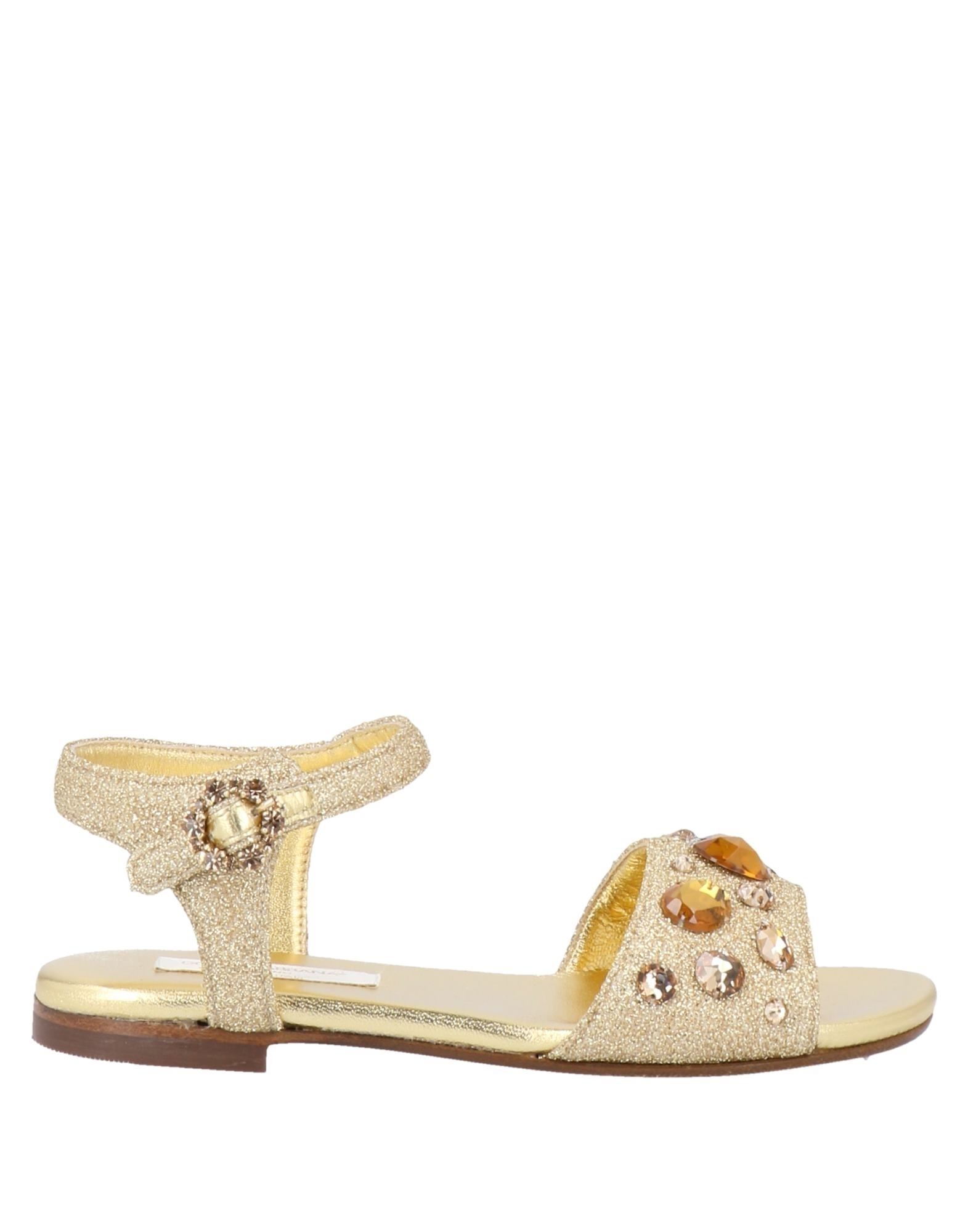 DOLCE&GABBANA Sandale Kinder Gold von DOLCE&GABBANA