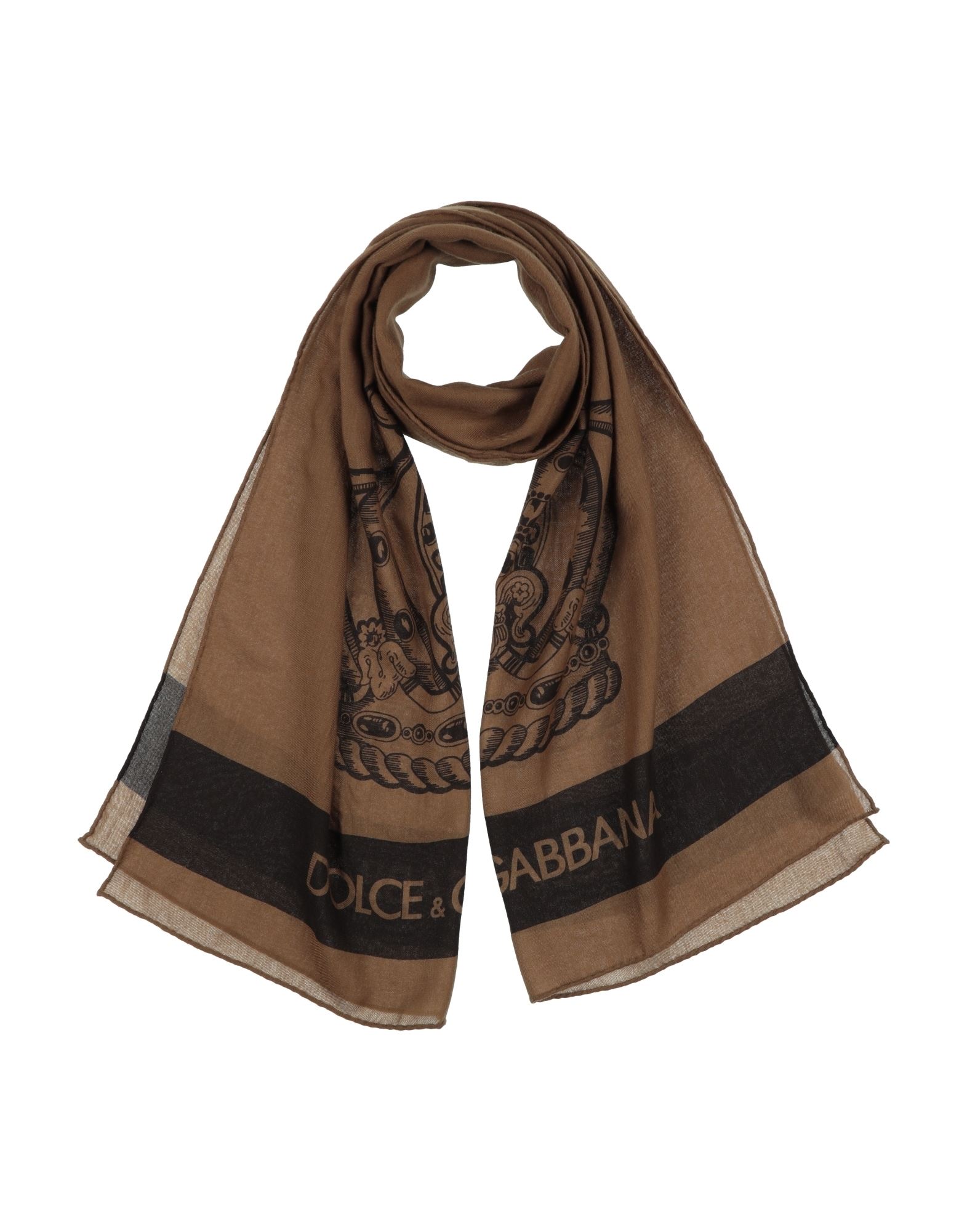 DOLCE&GABBANA Schal Herren Khaki von DOLCE&GABBANA