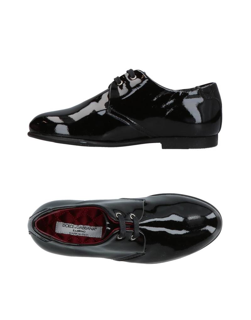DOLCE&GABBANA Schnürschuh Kinder Schwarz von DOLCE&GABBANA