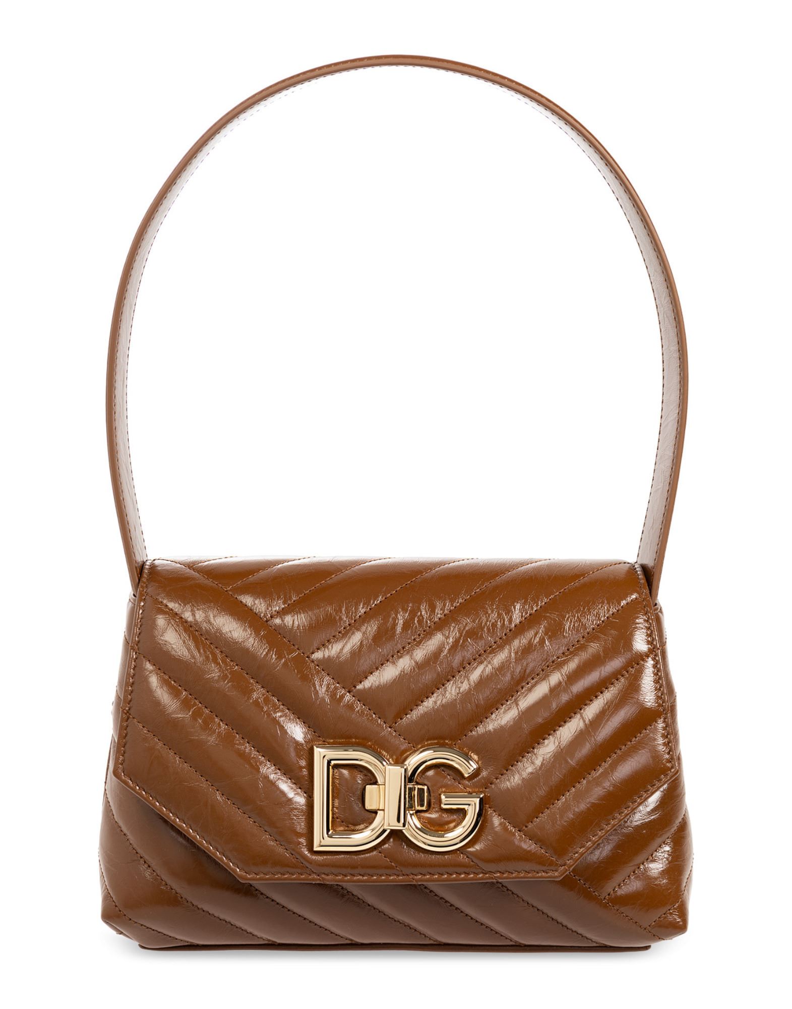 DOLCE&GABBANA Schultertasche Damen Braun von DOLCE&GABBANA