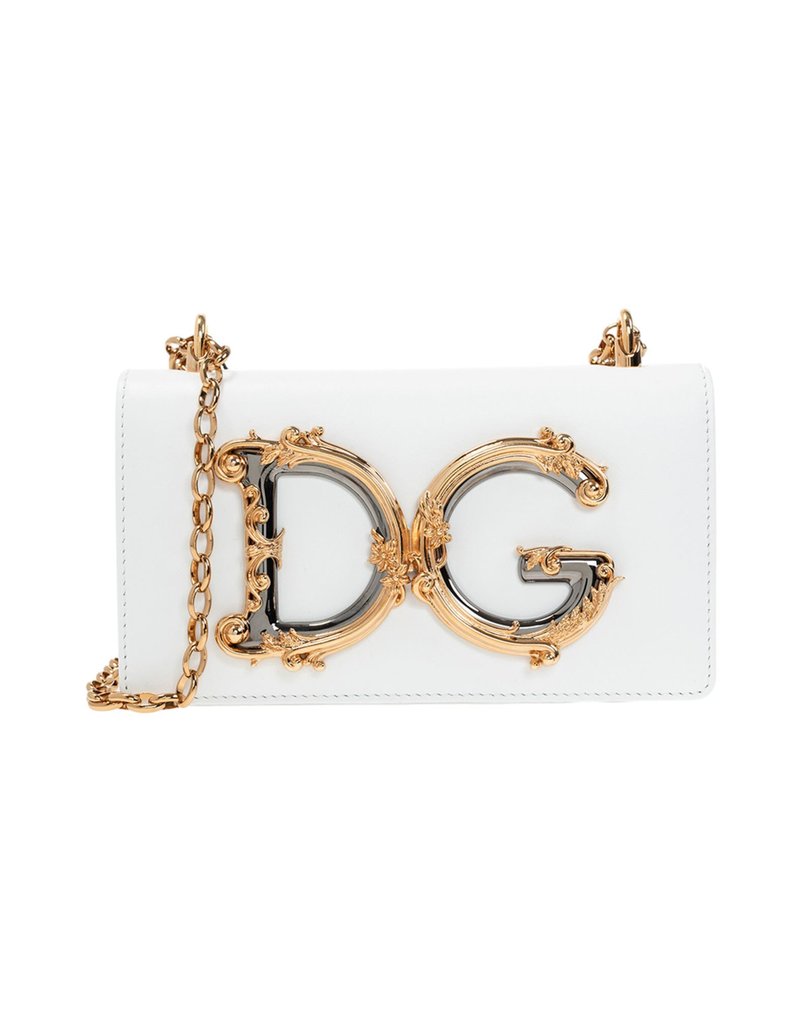 DOLCE&GABBANA Schultertasche Damen Weiß von DOLCE&GABBANA